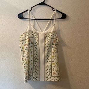 Forever 21 floral crisscross back tank size medium